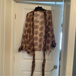 Free People sheer wrap OS